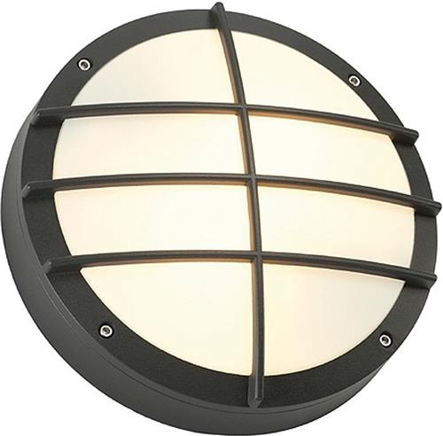 SLV buiten wandlamp Bulan Grid - antraciet
