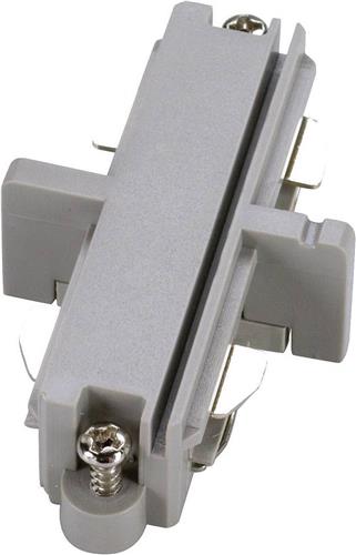 SLV 143092 SLV 230V-railsysteemcomponenten Koppelstuk 1-fasig Zilver-grijs