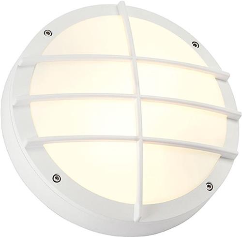 SLV buiten wandlamp Bulan Grid - wit