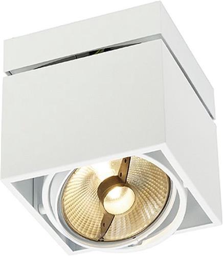 SLV KARDAMOD SURFACE SQUARE ES111 SINGLE Opbouwspot 1x75W Wit 117101