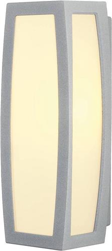 SLV buiten wandlamp Meridian Box - zilvergrijs