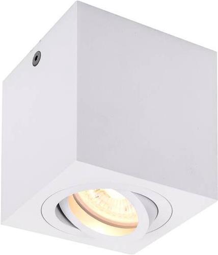 Vierkante downlight Triledo GU10 8,5cm wit - 1002015