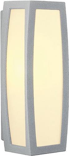 SLV buiten wandlamp Meridian Box Sensor - zilvergrijs