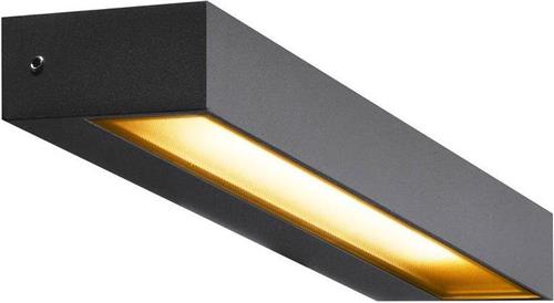 SLV buiten wandlamp Pema - antraciet 3000k