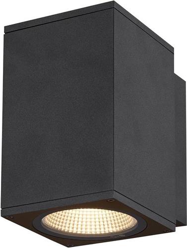 SLV buiten wandlamp Enola Square M - antraciet