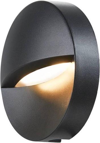 SLV buiten wandlamp Downunder Out rond - antraciet