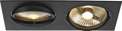 Mat zwart inbouw spots AR111 - ES111 230 Volt