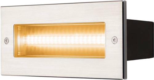 SLV buiten wandlamp Brick symmetrisch - roestvrij staal