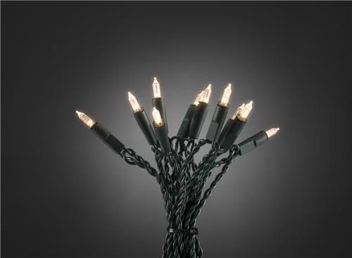 Konstsmide 6304 - Snoerverlichting - 100 lamps pizello LED snoer - rechte lijn - 1485 cm - 230 V - voor binnen - warmwit