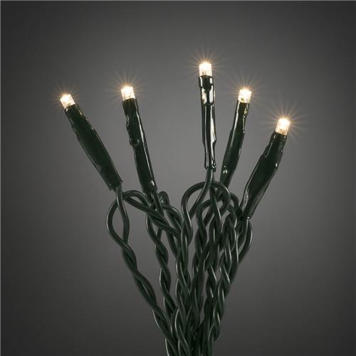 Konstsmide 6353-120 Micro-lichtketting Binnen Energielabel: G (A - G) werkt op het lichtnet Aantal lampen 50 LED Warmwit Verlichte lengte: 3.43 m