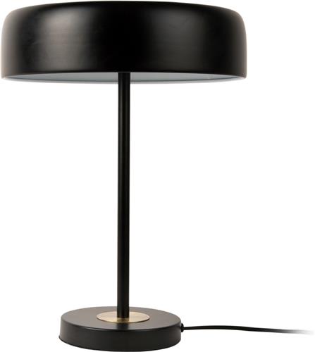 Leitmotiv Tafellamp Gold Disc - Zwart - 30x30x40cm - Modern - Sinterklaas cadeau - Sinterklaas cadeautjes - Cadeau vrouw - Cadeau man - Cadeau voor haar - Cadeau voor hem - Sint cadeau - Sint kado - Kado man - Kado vrouw