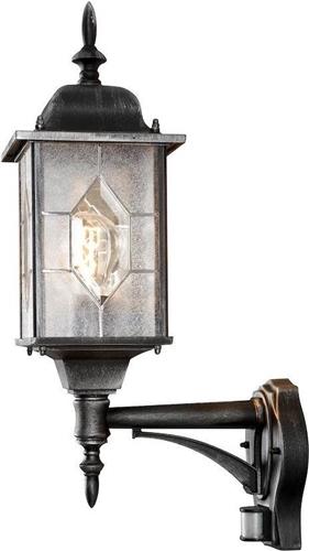 Konstsmide 7268 - Wandlamp - Milano wandlamp opwaarts 53cm 230V E27 - zwart/zilver