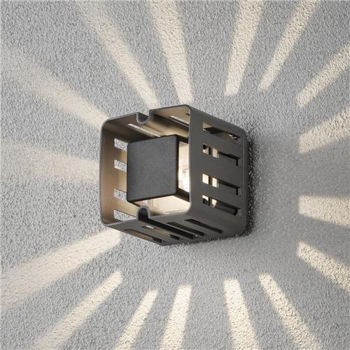 Konstsmide Pescara hoekig Led-muurlamp