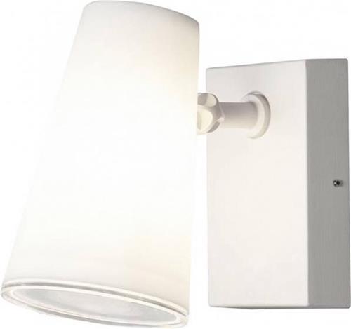 Konstsmide Wandlamp - Fano 25W 230V - Staal - 22 cm Wit