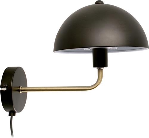 Leitmotiv - Wandlamp Bonnet - Zwart