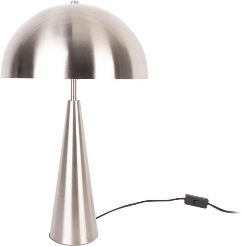Leitmotiv Tafellamp Sublime - Metaal Geborsteld Nikkel - Ø30x51cm - Modern - Sinterklaas cadeau - Sinterklaas cadeautjes - Cadeau vrouw - Cadeau man - Cadeau voor haar - Cadeau voor hem - Sint cadeau - Sint kado - Kado man - Kado vrouw