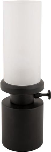 Leitmotiv Tafellamp Camp LED - Zwart - 9x9x29.5cm - Scandinavisch - Sinterklaas cadeau - Sinterklaas cadeautjes - Cadeau vrouw - Cadeau man - Cadeau voor haar - Cadeau voor hem - Sint cadeau - Sint kado - Kado man - Kado vrouw