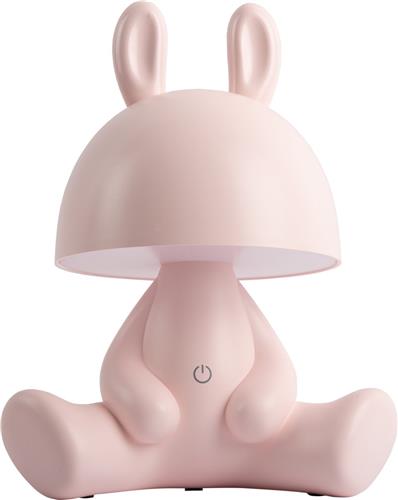Leitmotiv Tafellamp Bunny - Roze - 22x17x27cm - Scandinavisch - Sinterklaas cadeau - Sinterklaas cadeautjes - Cadeau vrouw - Cadeau man - Cadeau voor haar - Cadeau voor hem - Sint cadeau - Sint kado - Kado man - Kado vrouw