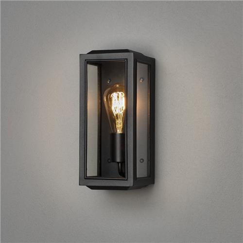 Konstsmide Carpi Wandlamp Buiten S - E27 - IP44 - Zwart