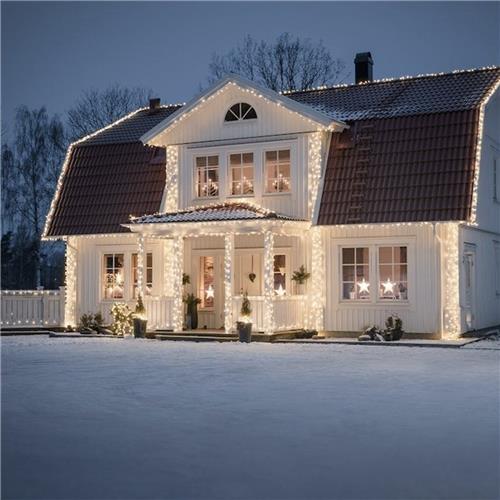 Lichtgordijn voor buiten - koppelbaar - Amber 2200K - 104 LED's - 1 meter
