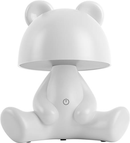 Leitmotiv Tafellamp Bear - Wit - 22x17x27cm - Scandinavisch - Sinterklaas cadeau - Sinterklaas cadeautjes - Cadeau vrouw - Cadeau man - Cadeau voor haar - Cadeau voor hem - Sint cadeau - Sint kado - Kado man - Kado vrouw