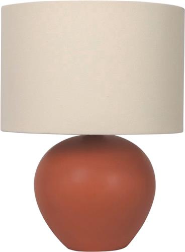 Leitmotiv Tafellamp Alma Cone - Bruin - Ø23cm - Scandinavisch - Sinterklaas cadeau - Sinterklaas cadeautjes - Cadeau vrouw - Cadeau man - Cadeau voor haar - Cadeau voor hem - Sint cadeau - Sint kado - Kado man - Kado vrouw