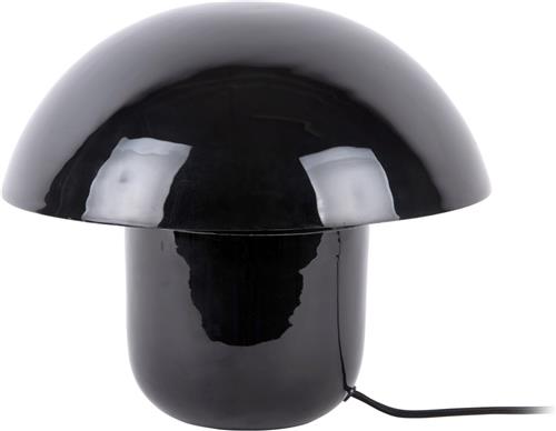 Leitmotiv Tafellamp Fat Mushroom - Zwart - 29x29x25cm - Modern - Sinterklaas cadeau - Sinterklaas cadeautjes - Cadeau vrouw - Cadeau man - Cadeau voor haar - Cadeau voor hem - Sint cadeau - Sint kado - Kado man - Kado vrouw