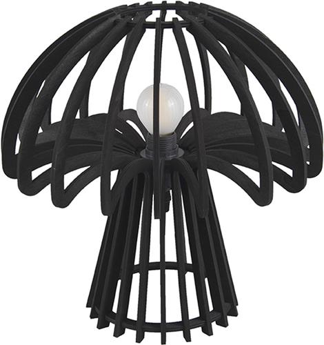 LEITMOTIV - Tafellamp Traditional Mushroom - zwart