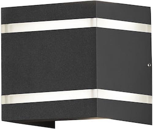 Konstsmide Wandlamp Cremona Led 14 Cm 360lm Aluminium Grijs