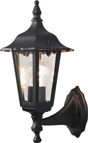 Konstsmide Firenze - Wandlamp opwaarts 36cm - 230V - E27 - matzwart