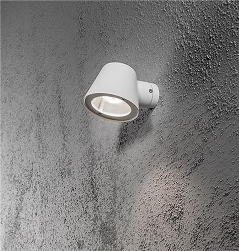 Konstsmide 7523 - Wandlamp - Trieste 230V neerwaartse spot 11.5cm - GU10 - max 35W - matwit