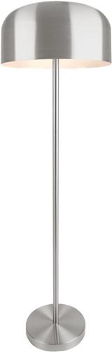 Leitmotiv Vloerlamp Capa - Metaal Mat Geborsteld Nikkel - Ø42x150cm - Modern - Staande lampen voor Woonkamer - Slaapkamer