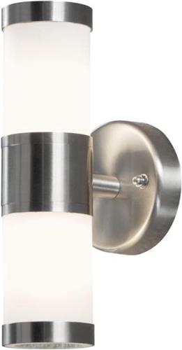 Konstsmide Buitenlamp Modena 2x25w 9 X 23 Cm Rvs Zilver