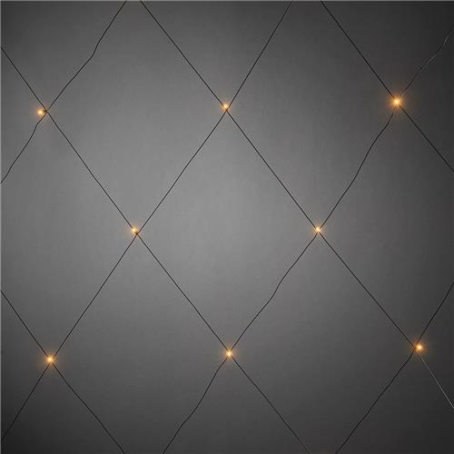 Lichtnet voor buiten - 64 LEDs - 2 x 2 meter - 2300K amberkleurig - IP44 waterdicht - Kerstverlichting buiten - Netverlichting