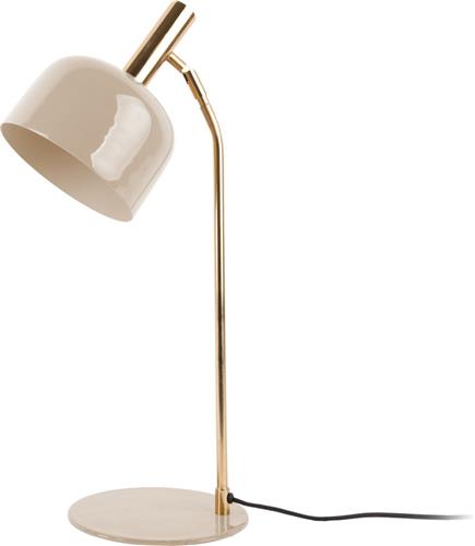 Leitmotiv Tafellamp Smart - Metaal - Taupe - 20x56x20 cm (BxHxD) - Kleur Soft Brown - E14