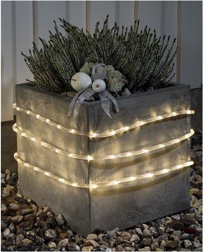 Konstsmide LED Lichtslang 9 meter, met sensor en timer, warm wit - 144 LED's