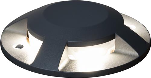 Konstsmide Grondspot 4 Led 3000k Ip65 980lm 20 Cm Aluminium Wit