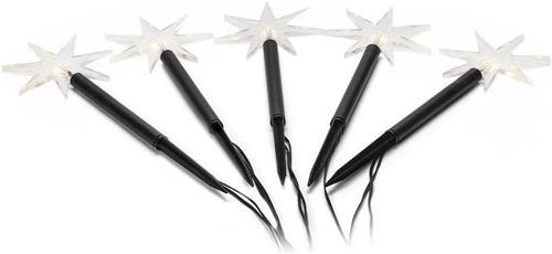 Konstsmide Tuinprikkers Kerstster 5 Led Ip44 Warm Wit/zwart