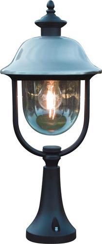 Konstsmide 7241 - Wandlamp - Parma sokkellamp 52cm 230V E27 - matzwart/RVS