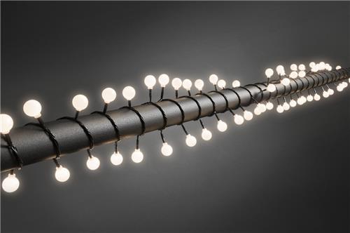 Konstsmide 3696 - Snoerverlichting - 80 lamps globe LED - 632 cm - 24V - voor buiten - warmwit