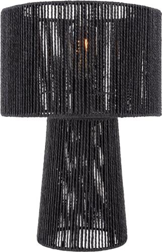 Leitmotiv Tafellamp Forma Pin - Zwart - 30x30x47cm - Modern - Sinterklaas cadeau - Sinterklaas cadeautjes - Cadeau vrouw - Cadeau man - Cadeau voor haar - Cadeau voor hem - Sint cadeau - Sint kado - Kado man - Kado vrouw