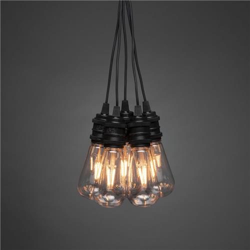 Konstsmide feestverlichting 10L Edison startsnoer met dimmer