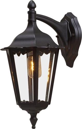 Konstsmide 7212 - Wandlamp - Firenze wandlamp neerwaarts 48cm 230V E27 - matzwart