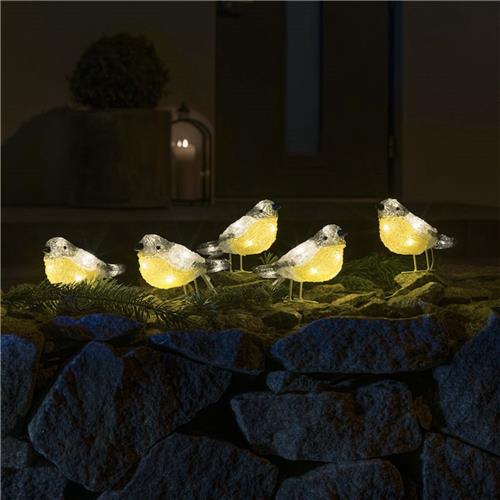 Konstsmide acryl lichtsnoer 4m vogel