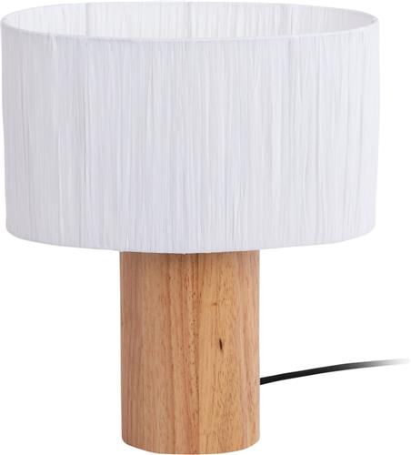 Leitmotiv Tafellamp Sheer Oval - Wit - Ø21cm - Modern - Sinterklaas cadeau - Sinterklaas cadeautjes - Cadeau vrouw - Cadeau man - Cadeau voor haar - Cadeau voor hem - Sint cadeau - Sint kado - Kado man - Kado vrouw