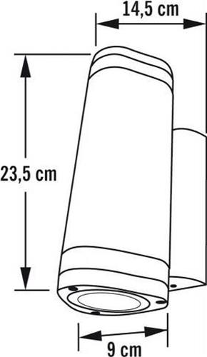 Konstsmide - Modena wandarmatuur triade twinspot