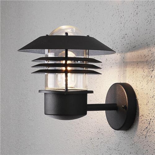 Konstsmide 7302-750 wandverlichting Geschikt voor buitengebruik Zwart