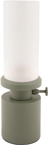 Leitmotiv Tafellamp Camp LED - Groen - 9x9x29.5cm - Scandinavisch - Sinterklaas cadeau - Sinterklaas cadeautjes - Cadeau vrouw - Cadeau man - Cadeau voor haar - Cadeau voor hem - Sint cadeau - Sint kado - Kado man - Kado vrouw