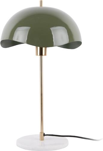 Leitmotiv Tafellamp Waved Dome - Groen - 30x30x56cm - Modern - Sinterklaas cadeau - Sinterklaas cadeautjes - Cadeau vrouw - Cadeau man - Cadeau voor haar - Cadeau voor hem - Sint cadeau - Sint kado - Kado man - Kado vrouw