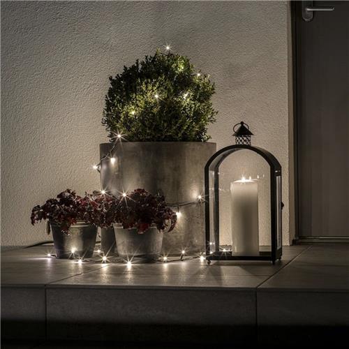 LED Kerstverlichting buiten - Amber 2200K - Frosted - koppelbaar - 50 LEDs - 5 meter